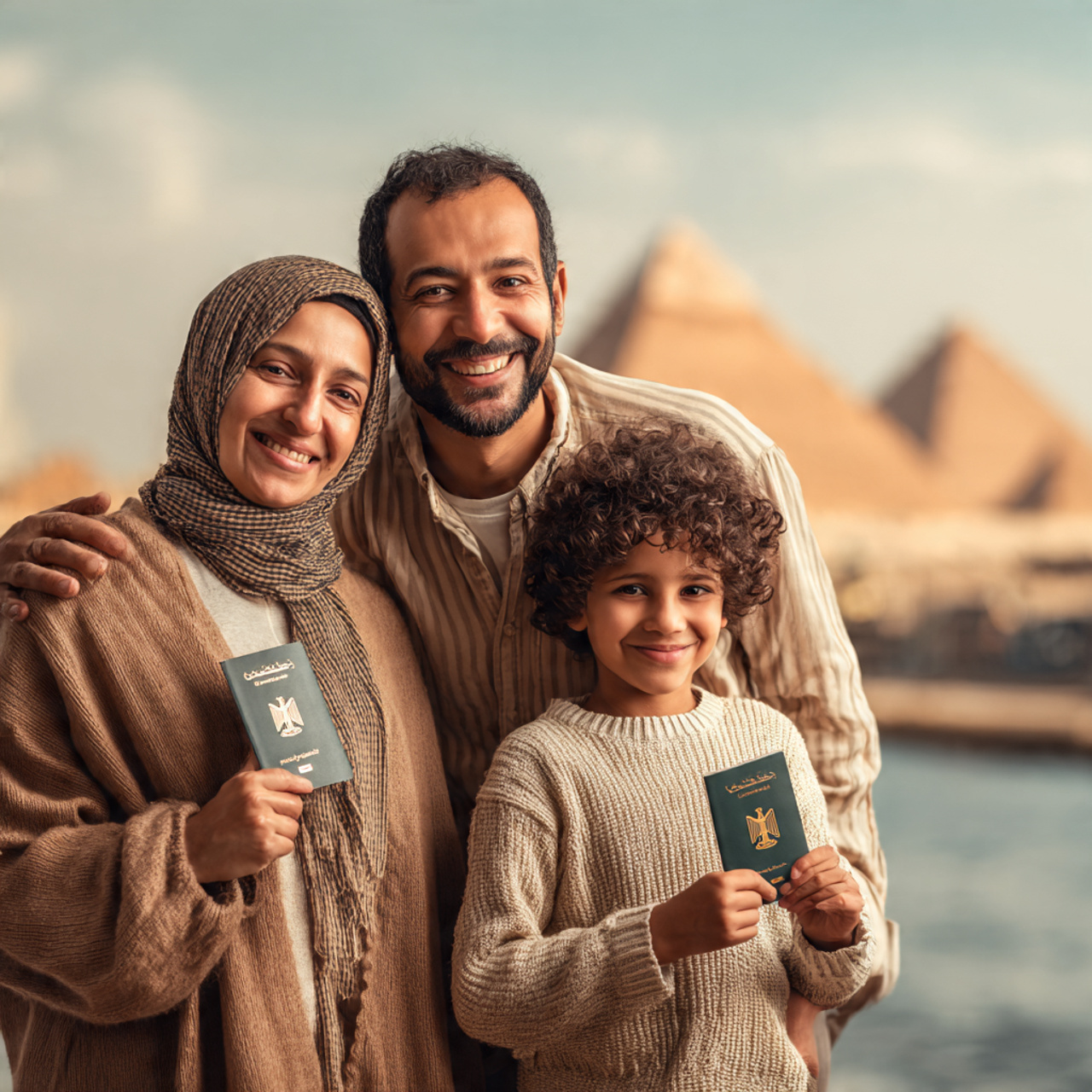 a moroccan family or young moroccan traveler 1